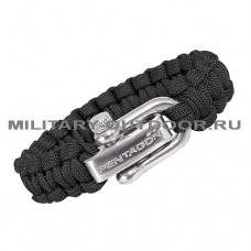 Pentagon Survival Bracelet Black